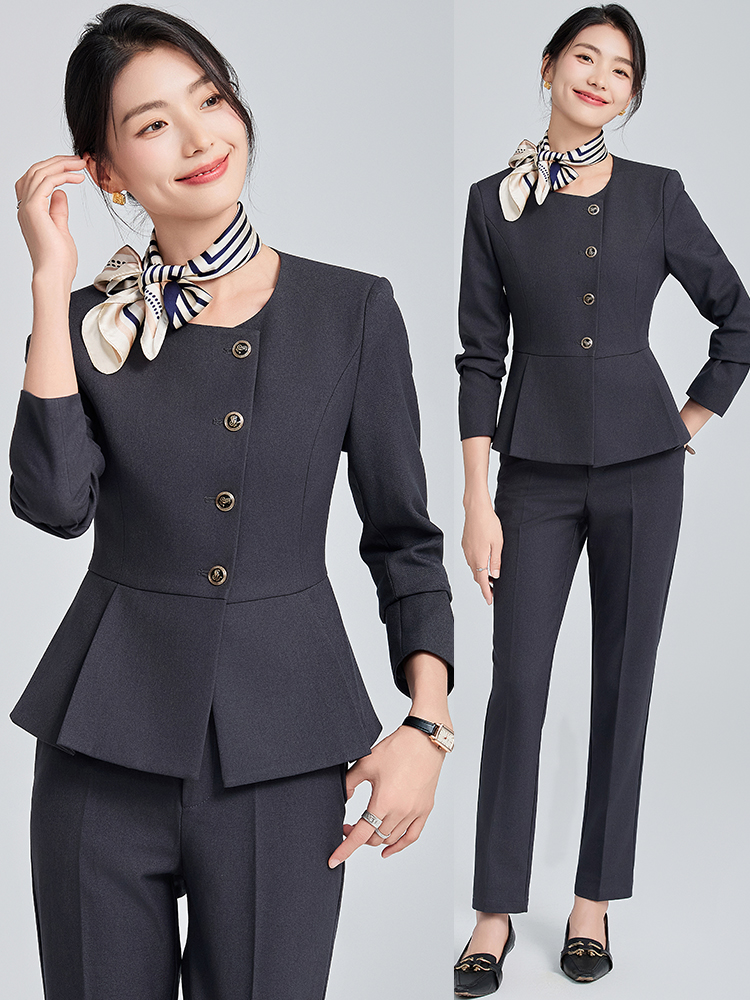 Women'S Formal Wear Stores - Conjunto de Terno Cinza para Mulheres,