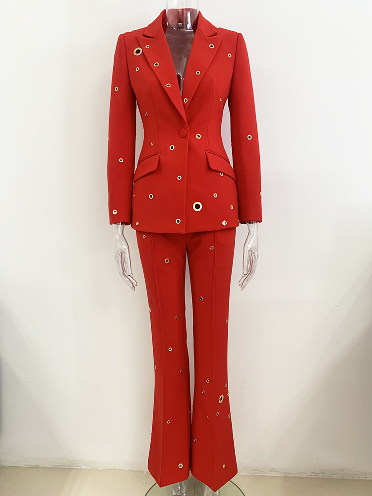 Women'S Formal Wear Suit - Conjunto de Moda Designer de Passarela