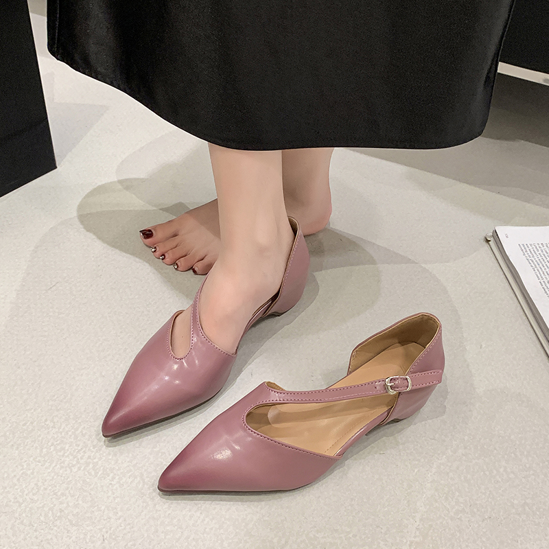 Pump Heel Block - Sandálias Femininas de Verão com Bico