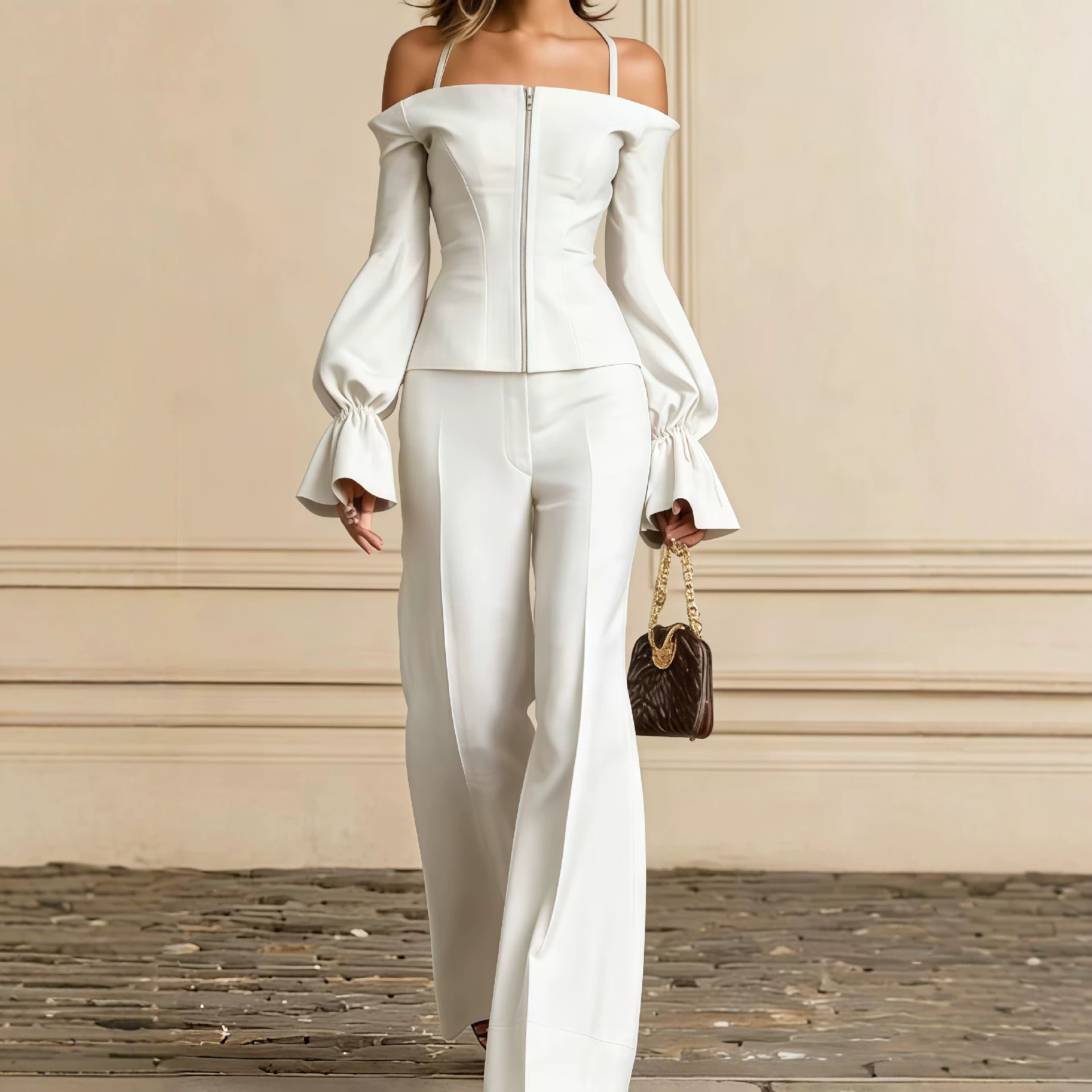 Women'S Formal Wear Suit - Conjunto de Calças de 2 Peças