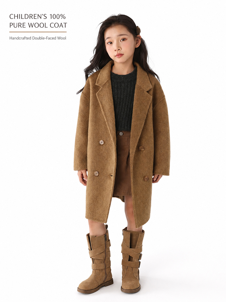 Tailored Coat Wool - Casaco Infantil 100% Lã Pura Dupla