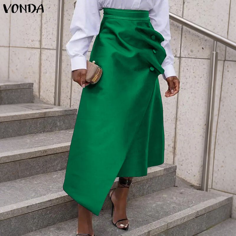 Pencil Skirt Midi - Vonda plus size 5xl elegante feminino