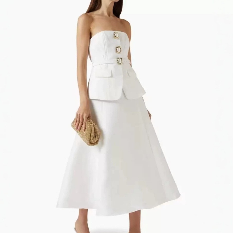 Conjunto de Top Cropped Sem Al - Women Formal Wear For Meeting avaliação e preço