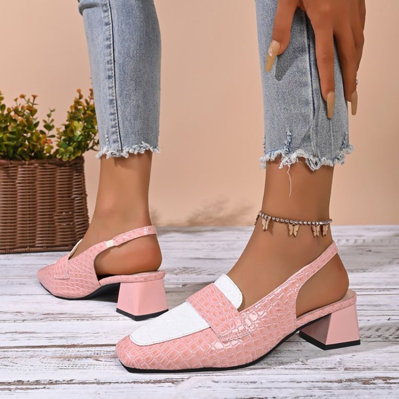Sapatos femininos slingback co - Women'S Work Fashion avaliação e preço