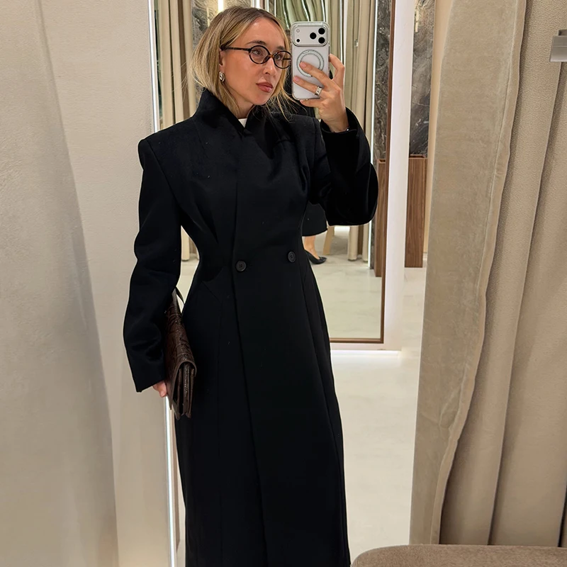 Casaco Maxi Feminino para o Ou - Tailored Coat Wool avaliação e preço