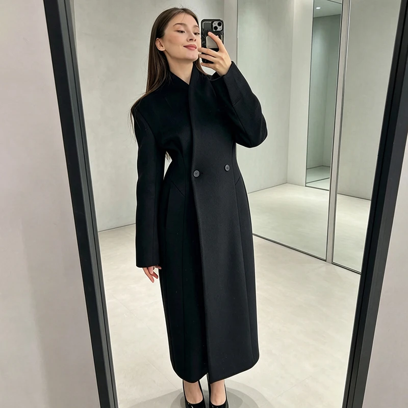 Casaco Maxi Feminino para o Ou - Tailored Coat Wool avaliação e preço