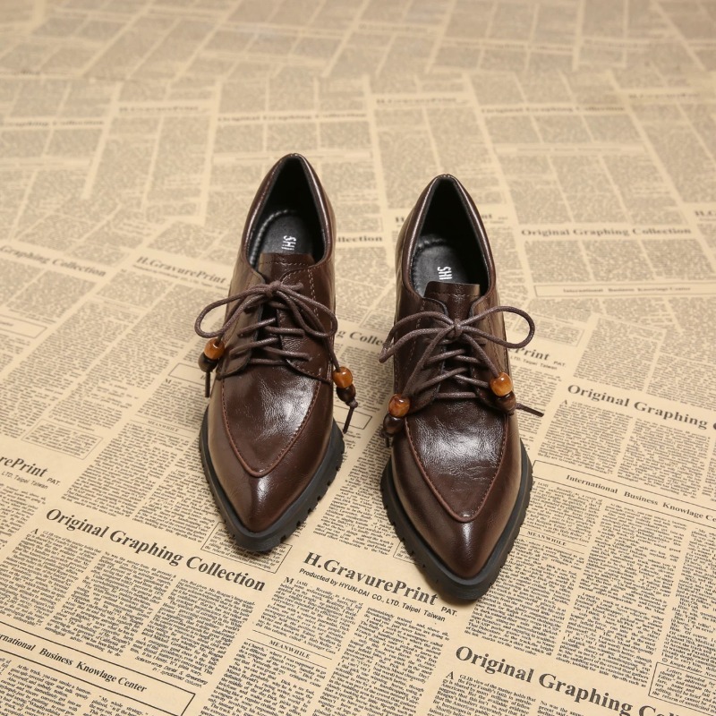 Sapatos Femininos Retro de Sal - Pump Heel Block avaliação e preço