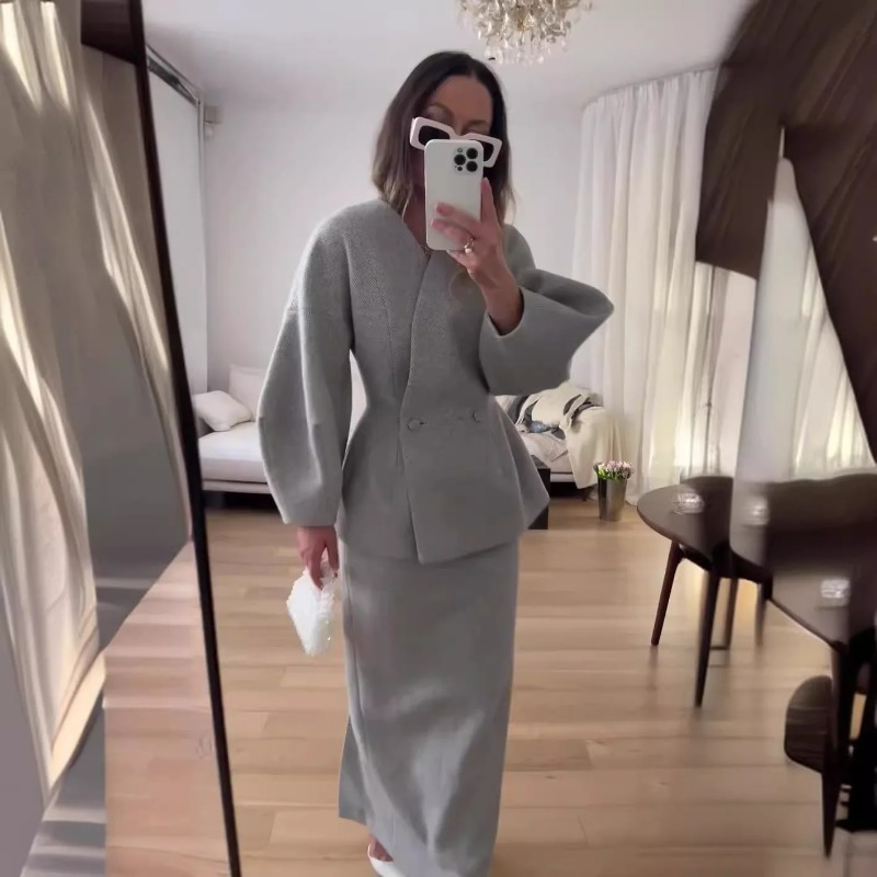 Conjuntos de 2 Peças para Mulh - Women Formal Wear For Meeting avaliação e preço