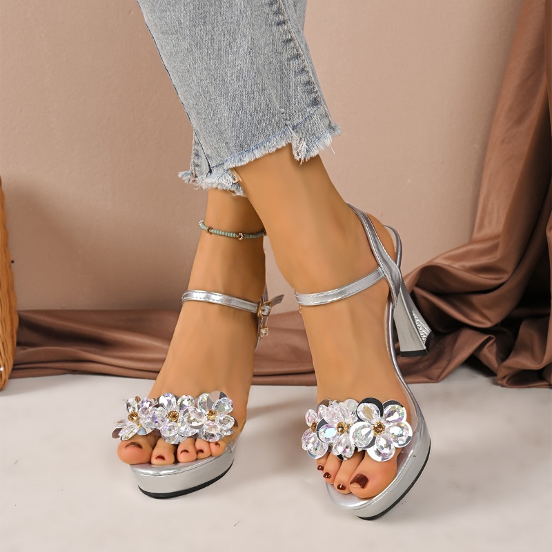 Sandálias Femininas Boca de Pe - Pump Heel Block avaliação e preço