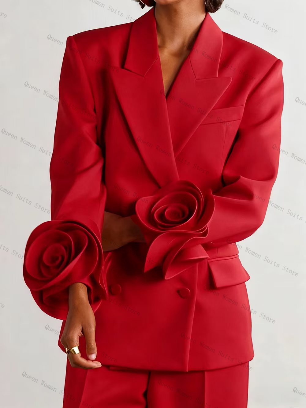 Luxo vermelho feminino terno c - Women'S Formal Wear For A Wedding Guest avaliação e preço