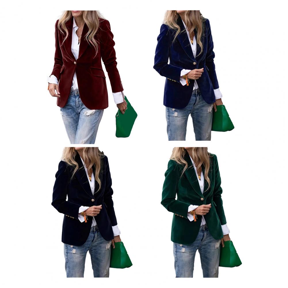Blazer Feminino de Veludo Tama - Women'S Formal Wear For A Wedding Guest avaliação e preço