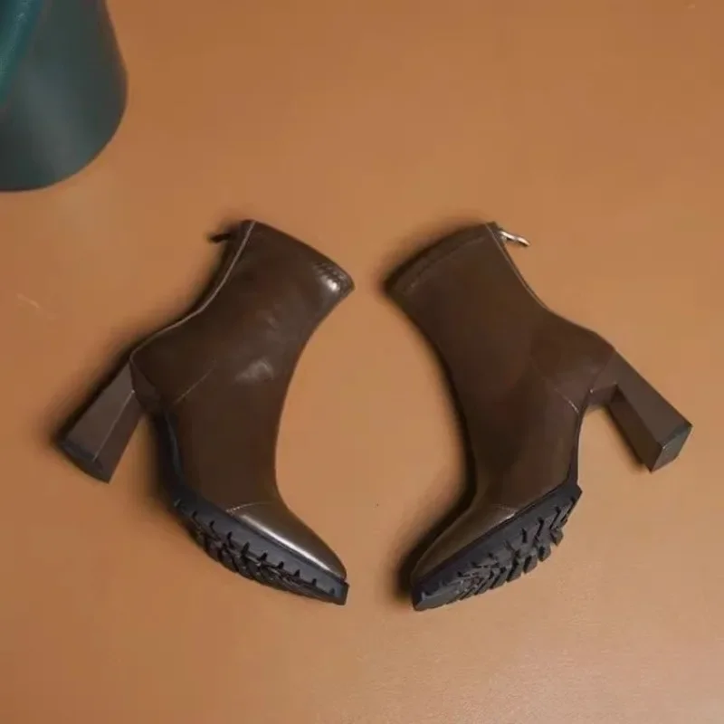 Botas apertadas francesas de b - Pump Heel Block avaliação e preço