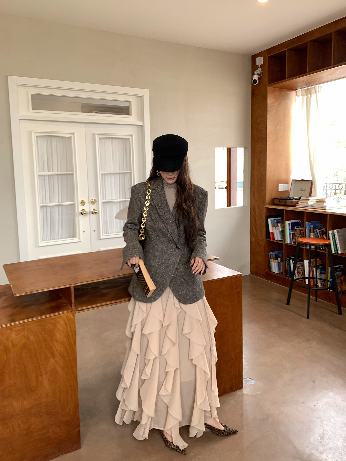 【MAR】Blazer Feminino Vintage C - Tailored Coat Wool avaliação e preço
