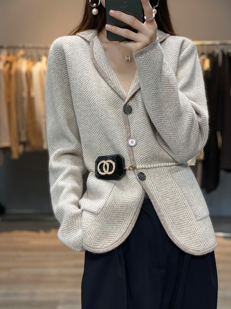Outono inverno feminino puro c - Tailored Coat Wool avaliação e preço