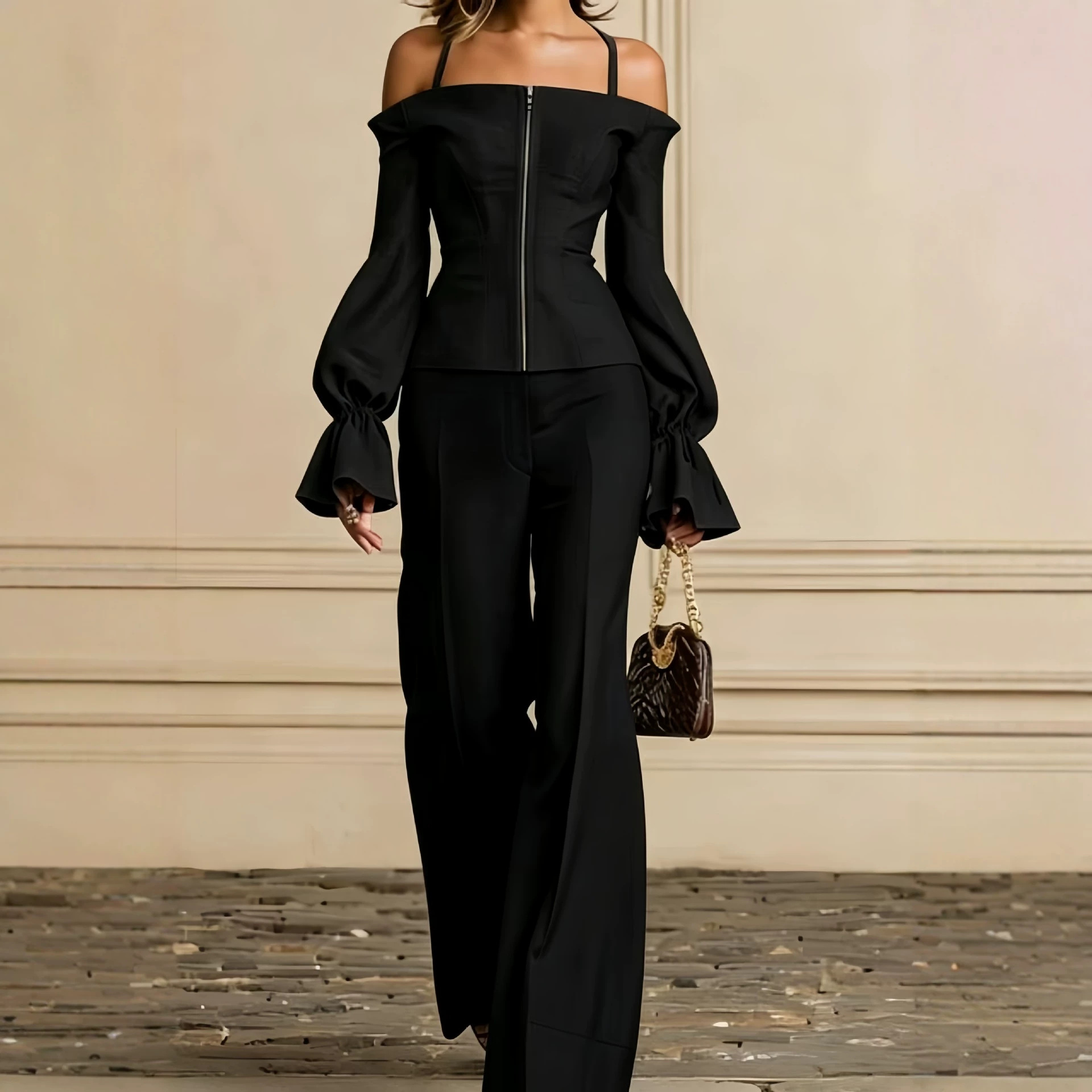 Conjunto de Calças de 2 Peças  - Women'S Formal Wear Suit avaliação e preço