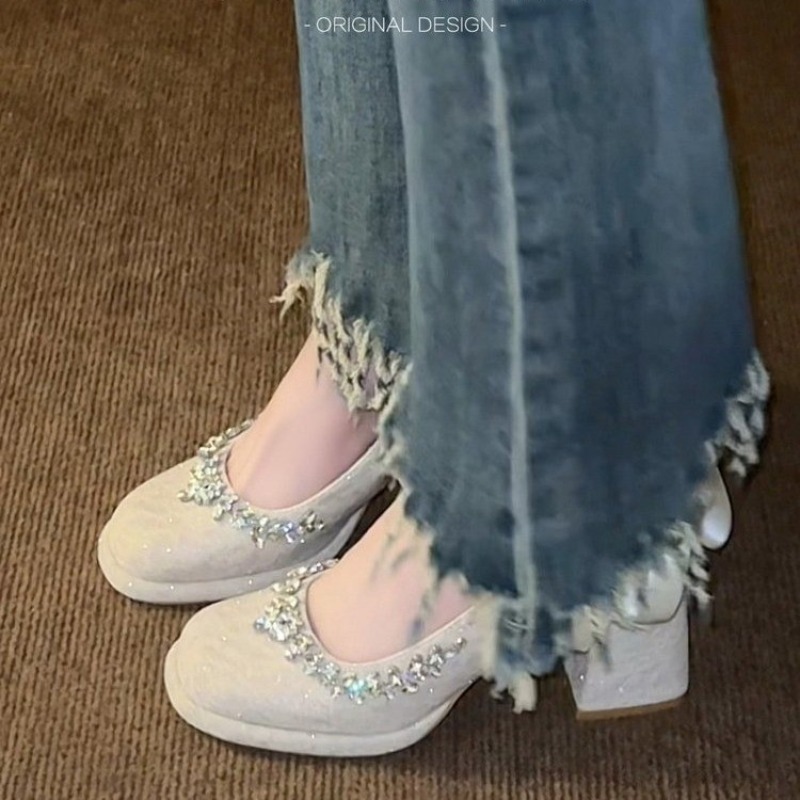 Sapato Feminino Mary Jane com  - Pump Heel Block avaliação e preço