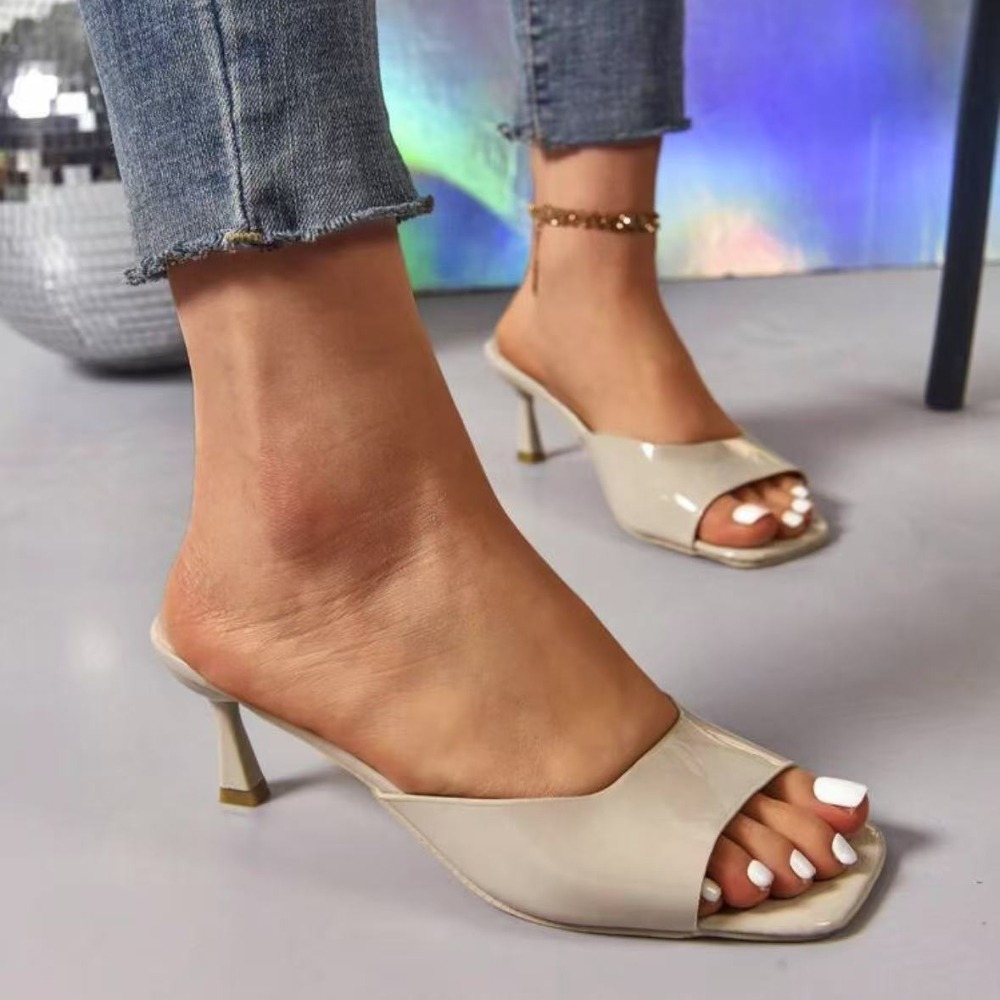 Moda boca de peixe chinelos ve - Women'S Work Fashion avaliação e preço