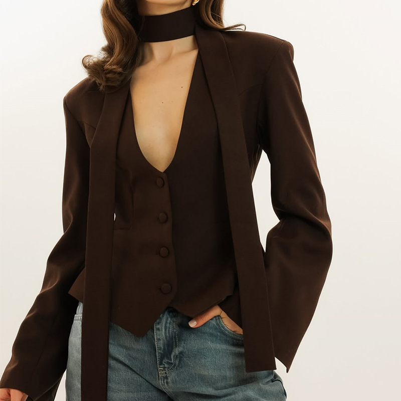 Outono feminino terno 1 peça b - Women'S Formal Wear For A Wedding Guest avaliação e preço