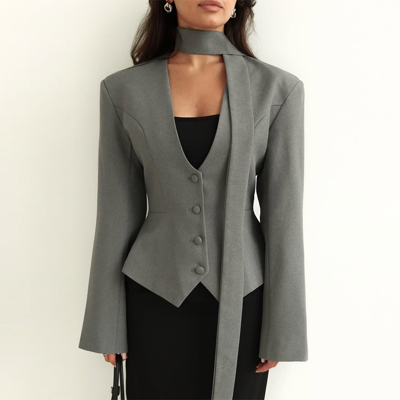 Outono feminino terno 1 peça b - Women'S Formal Wear For A Wedding Guest avaliação e preço