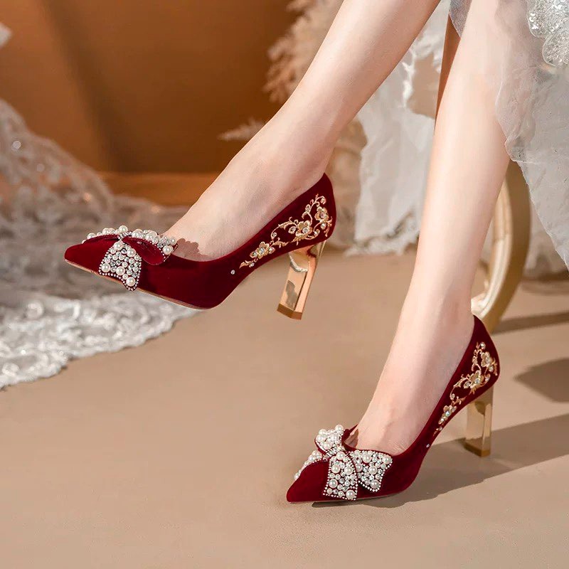Sapatos femininos de salto blo - Pump Heel Block avaliação e preço