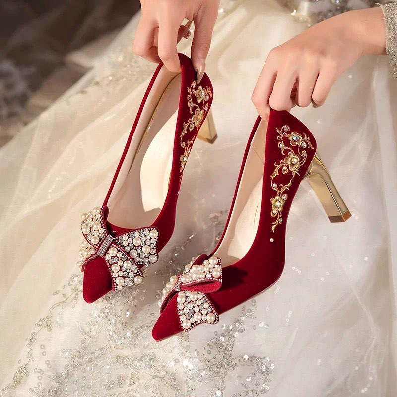 Sapatos femininos de salto blo - Pump Heel Block avaliação e preço