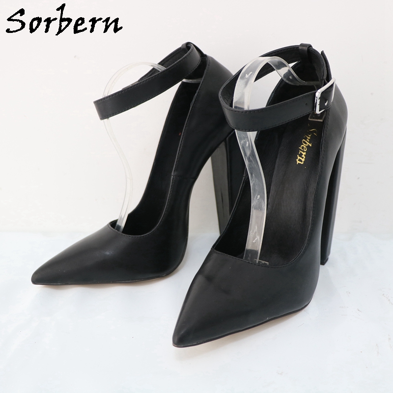 Sapatos com bomba de dedo apon - Pump Heel Block avaliação e preço