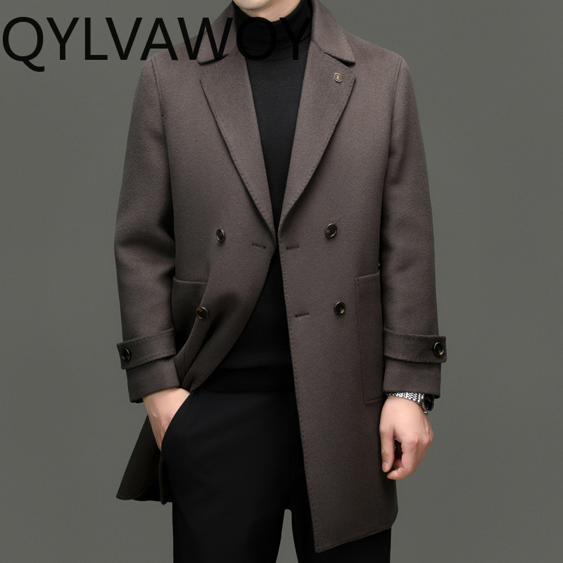 QYLVAWOY Jaqueta Masculina de  - Tailored Coat Wool avaliação e preço