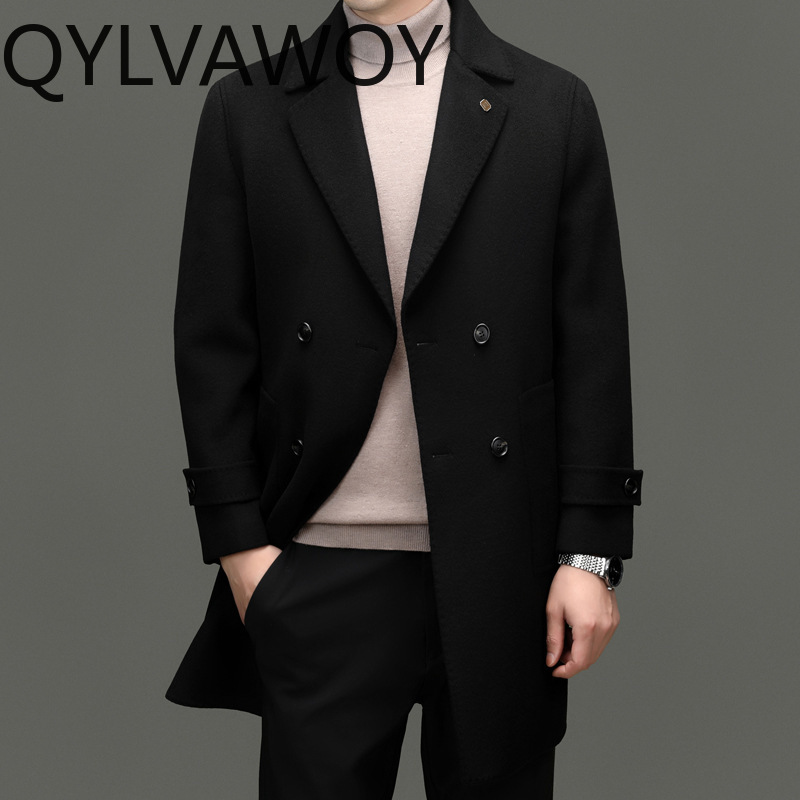 QYLVAWOY Jaqueta Masculina de  - Tailored Coat Wool avaliação e preço