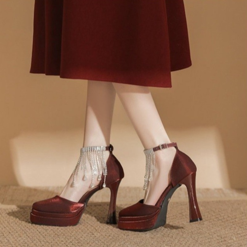 Sapatos Femininos Mary Jane pa - Pump Heel Block avaliação e preço