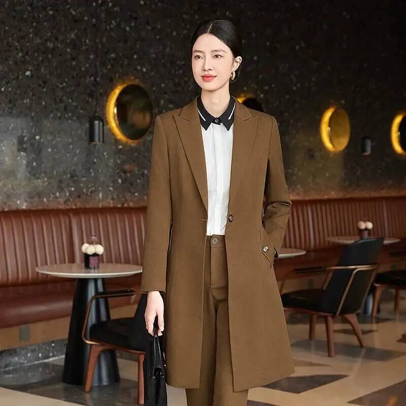 Tecido de alta qualidade outon - Women Formal Wear Interview avaliação e preço