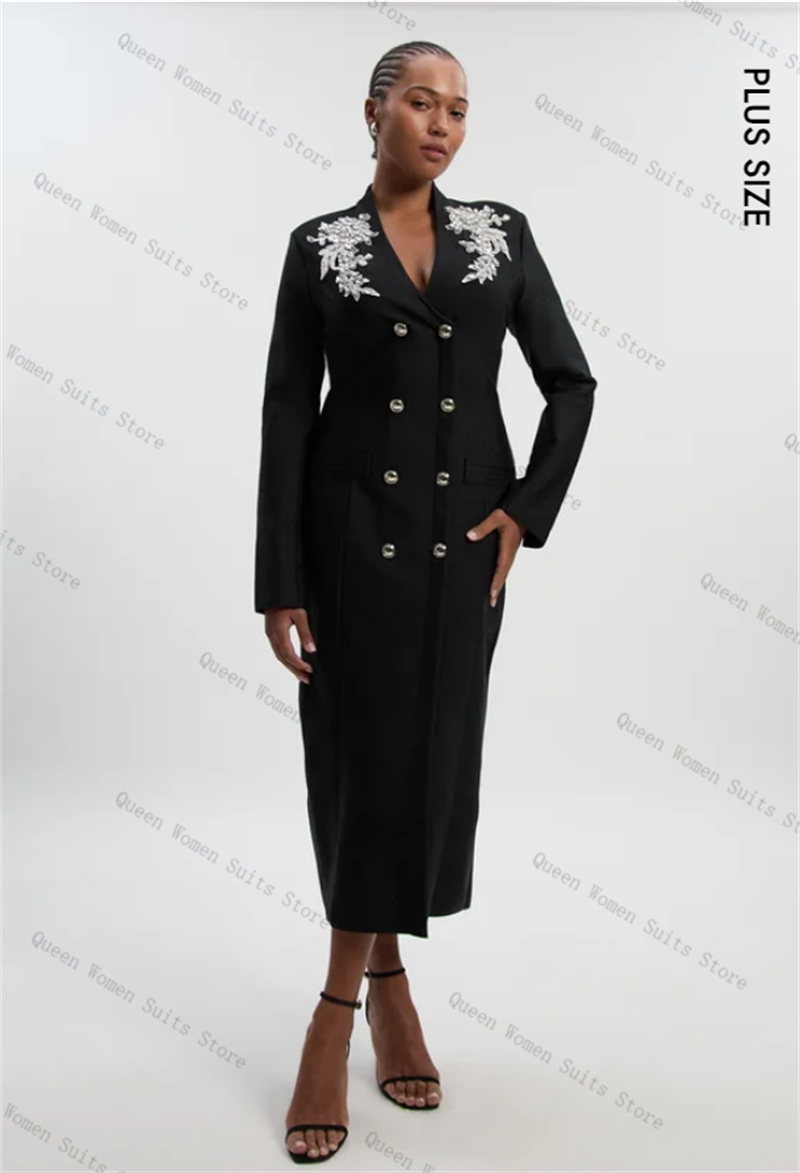 Preto algodão feminino terno 1 - Women'S Formal Wear For A Wedding Guest avaliação e preço